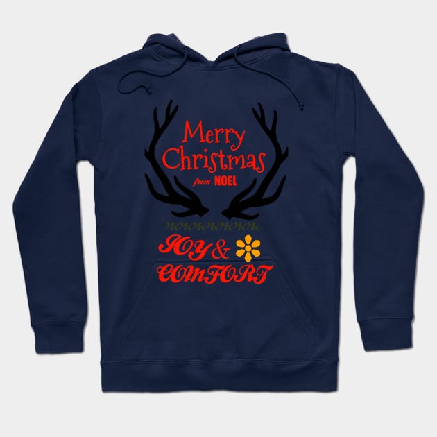 Merry Christmas From Noel Hoodie by Proway Design